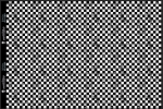 Checkered Kariert schwarz / weiß mit Mittelfinger - Meterware French Terry